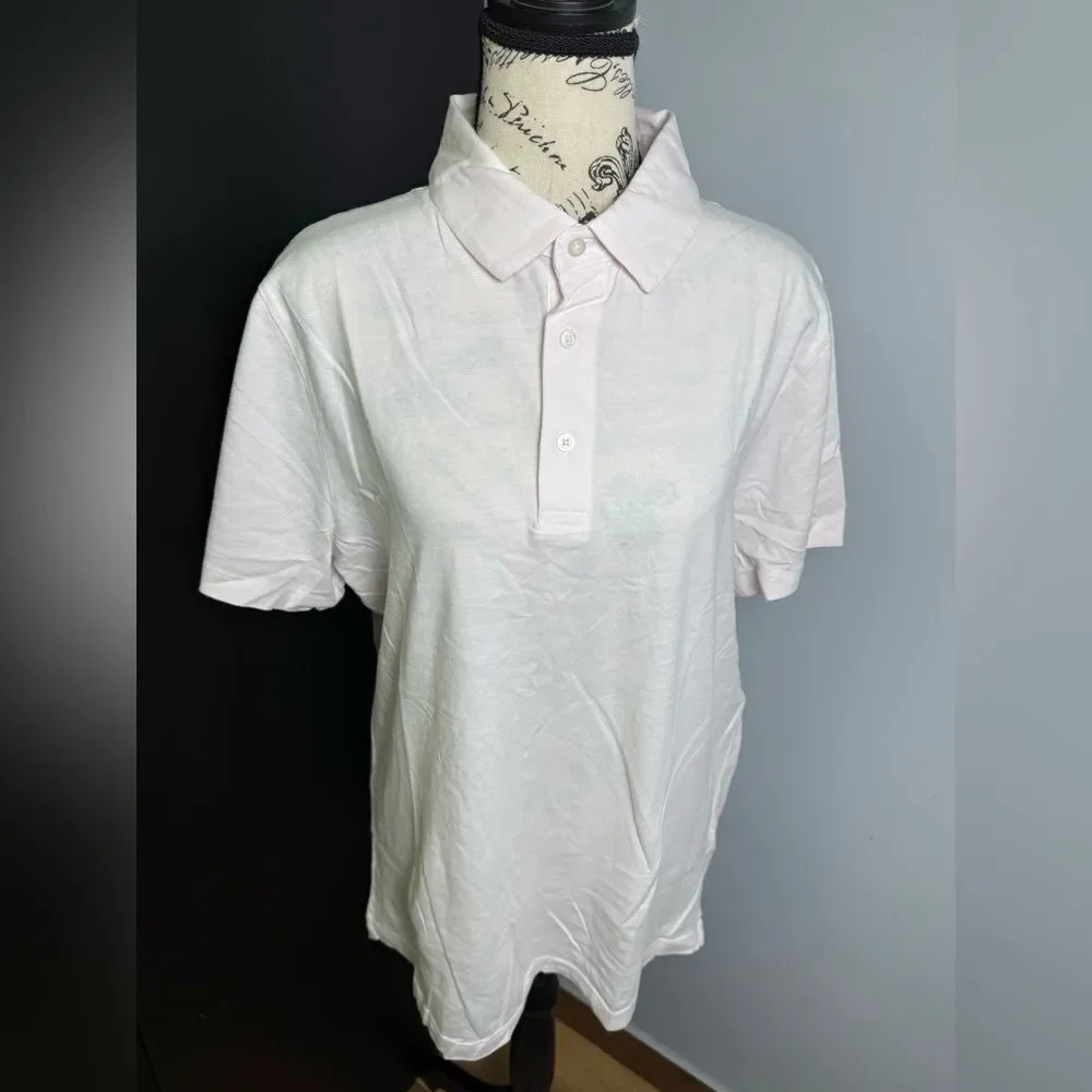 J.Crew Sueded cotton polo shirt NWT Size M